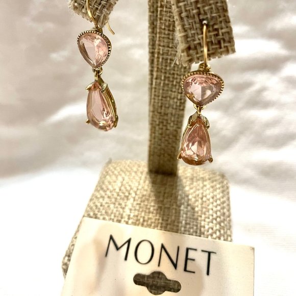 Monet Spring Pink Jewel Drops - Picture 2 of 2